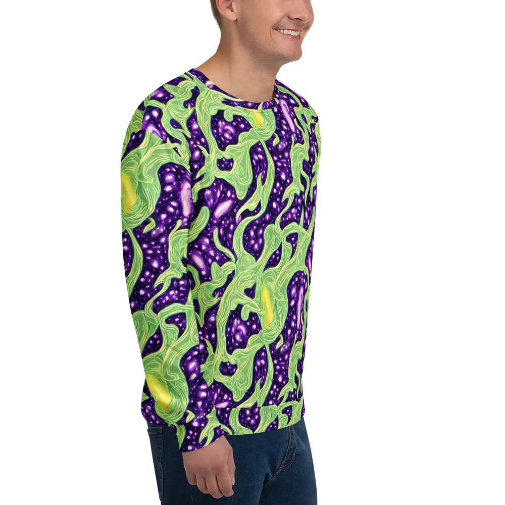 Amethyst Vine on Sweatshirt — Right Front