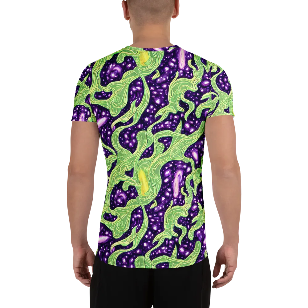 Amethyst Vine on Men's Athletic T-Shirt — Back