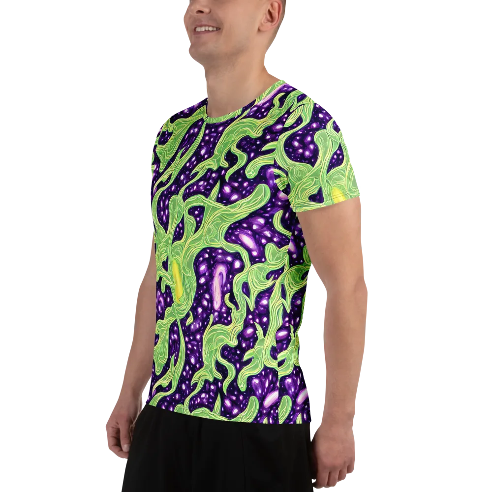Amethyst Vine on Men's Athletic T-Shirt — Left