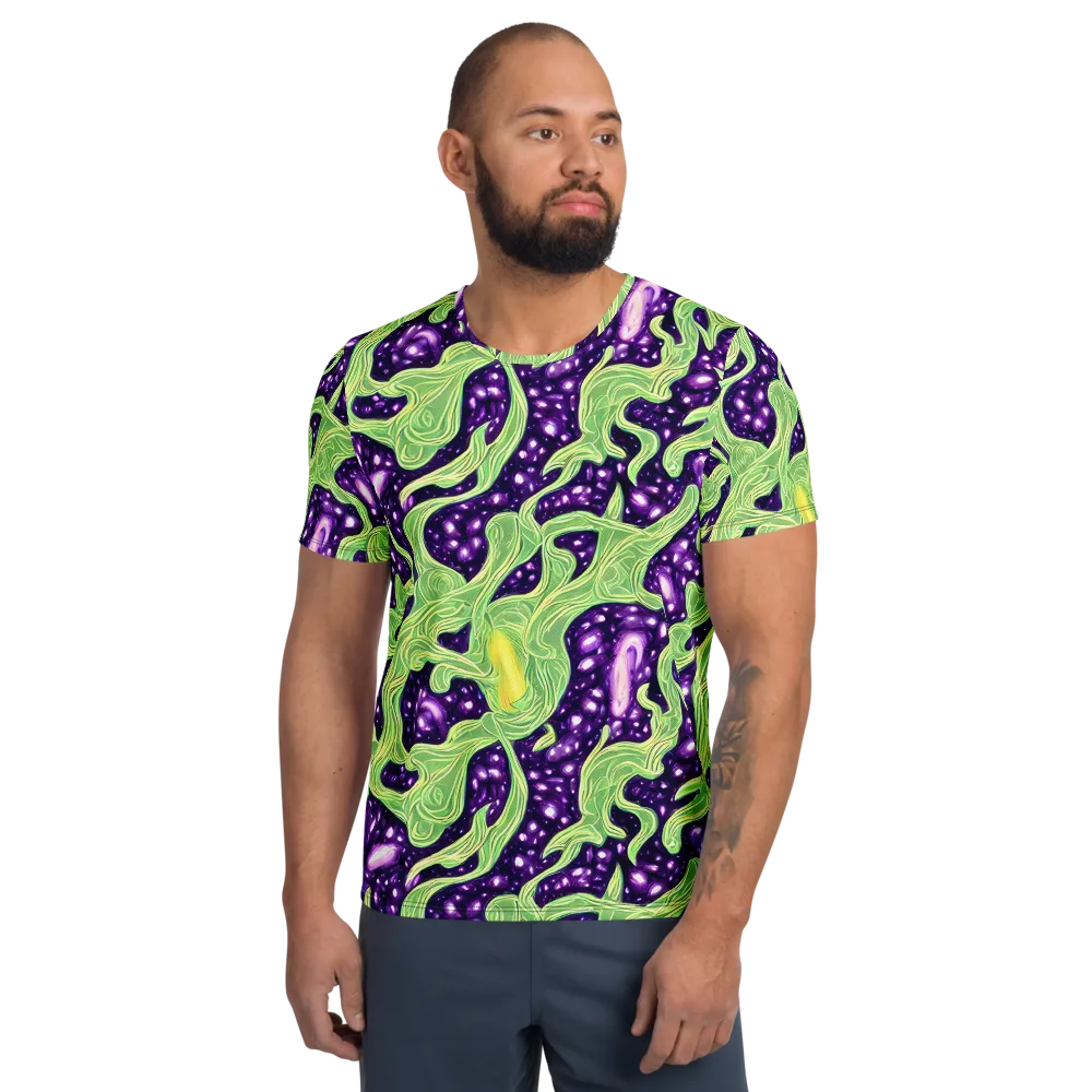 Amethyst Vine on Men's Athletic T-Shirt — Front