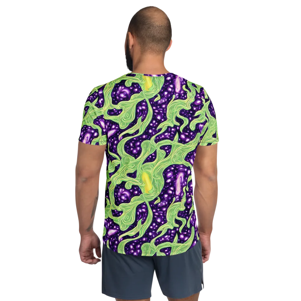 Amethyst Vine on Men's Athletic T-Shirt — Back