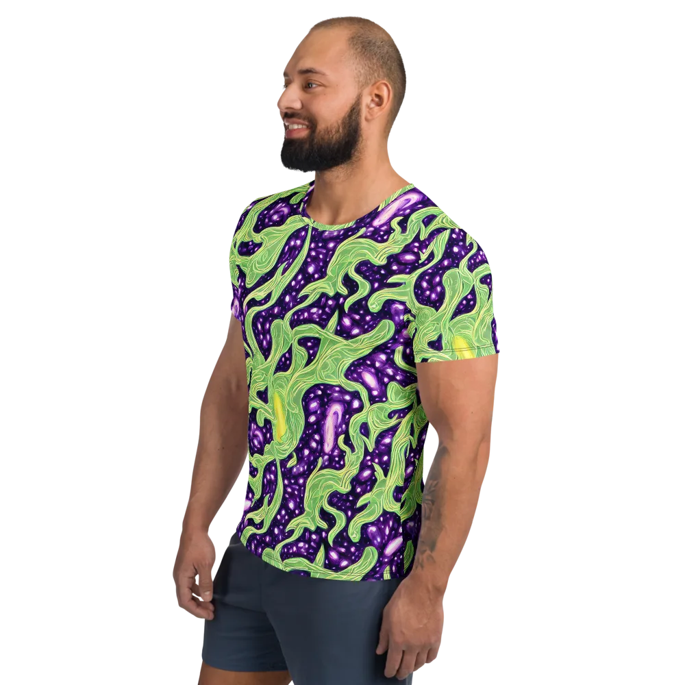 Amethyst Vine on Men's Athletic T-Shirt — Left