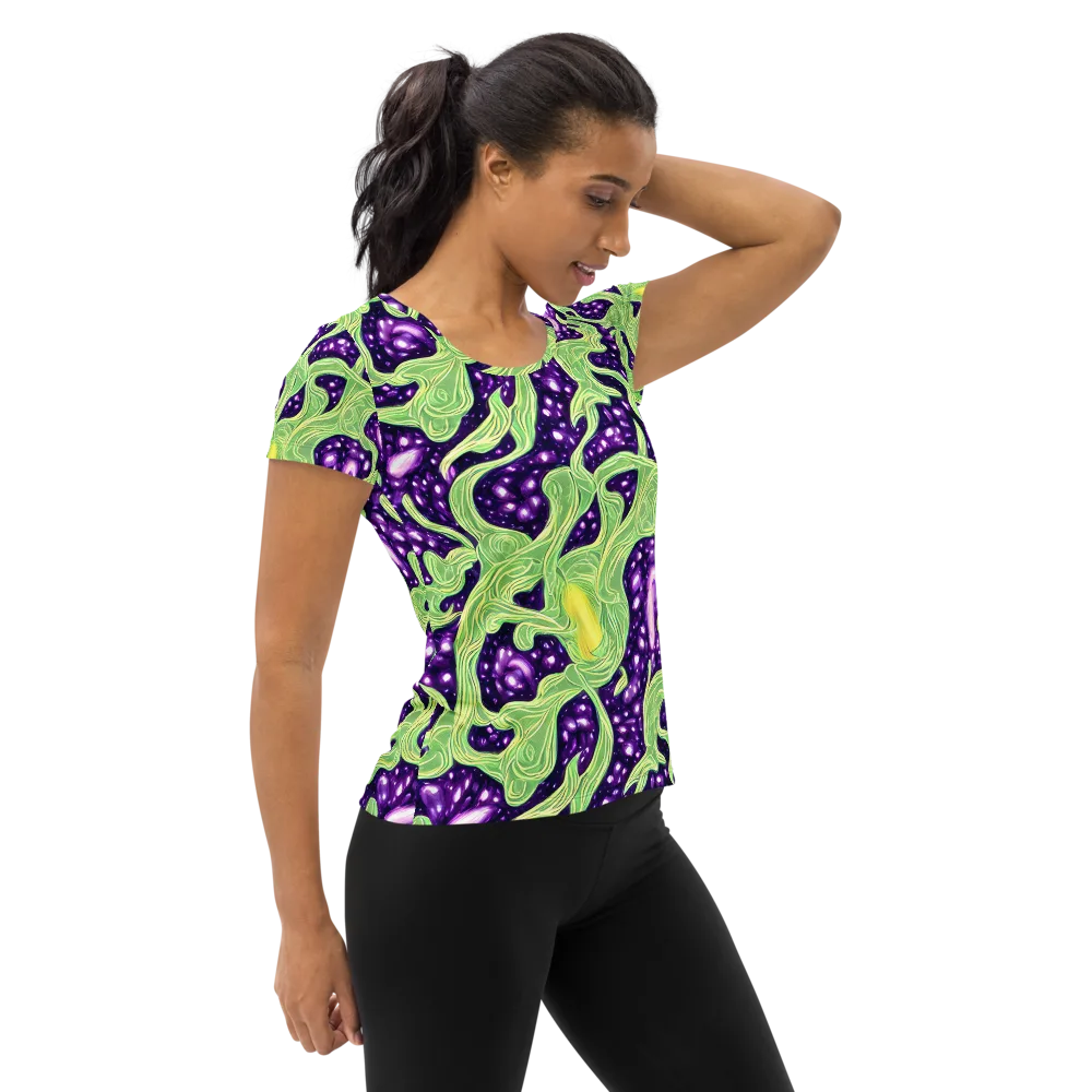 Amethyst Vine on Women's Athletic T-Shirt — Right