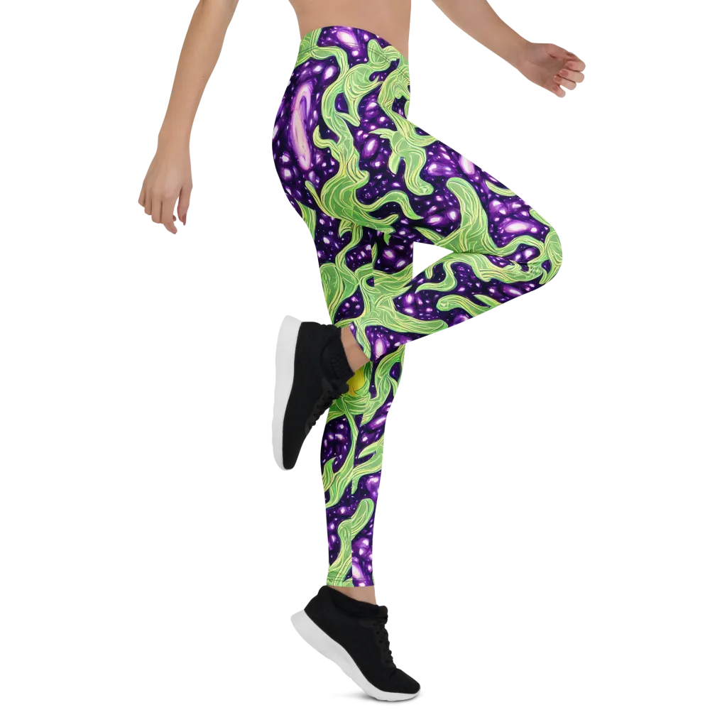 Amethyst Vine on Leggings — Right