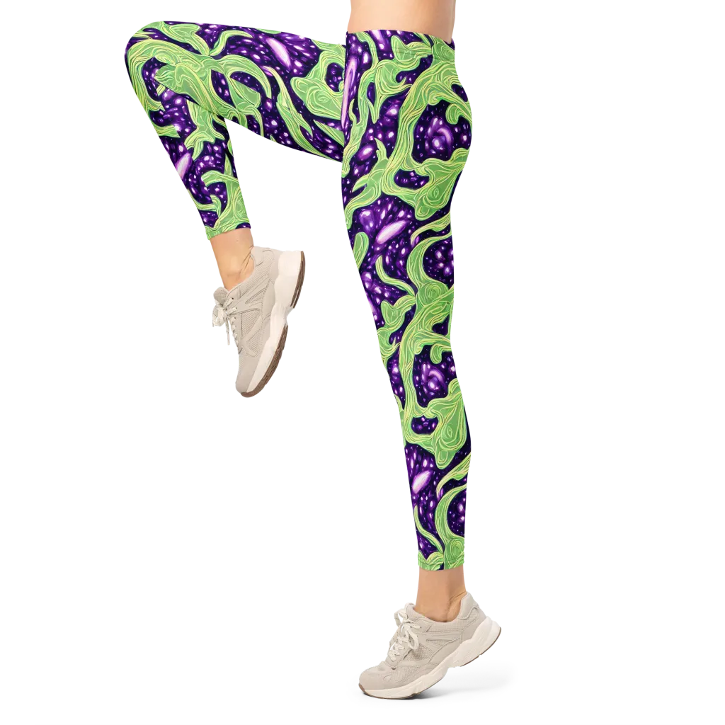 Amethyst Vine on Leggings — Left