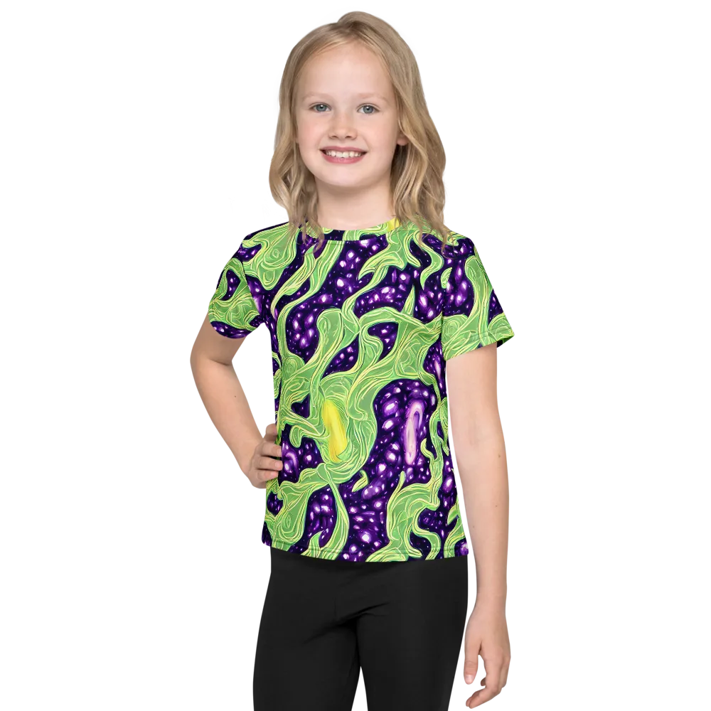 Amethyst Vine on Kids Crew Neck T-Shirt — Front