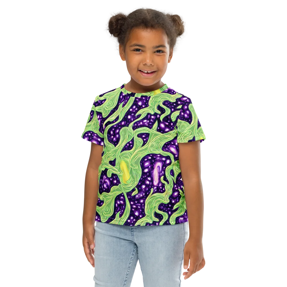 Amethyst Vine on Kids Crew Neck T-Shirt — Front