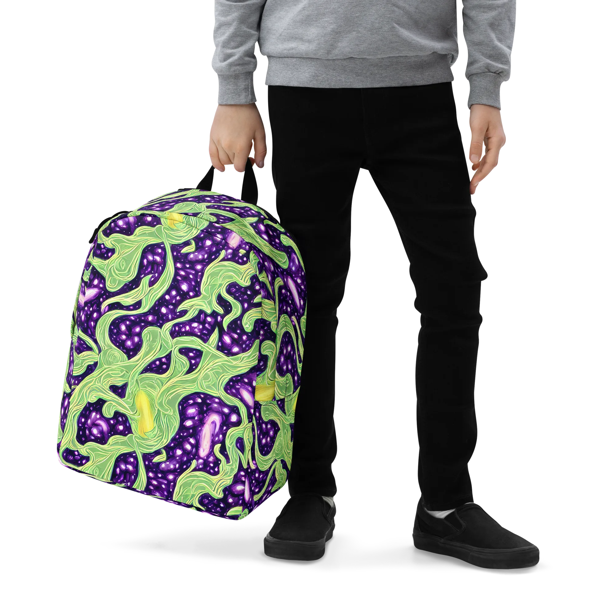 Amethyst Vine on Minimalist Backpack — Zoomed-in