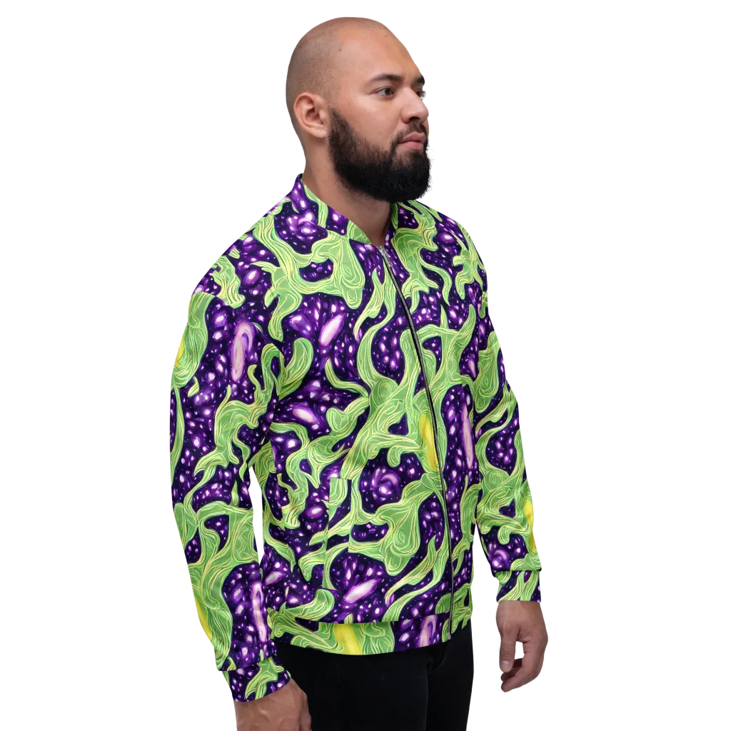 Amethyst Vine on Bomber Jacket — Right