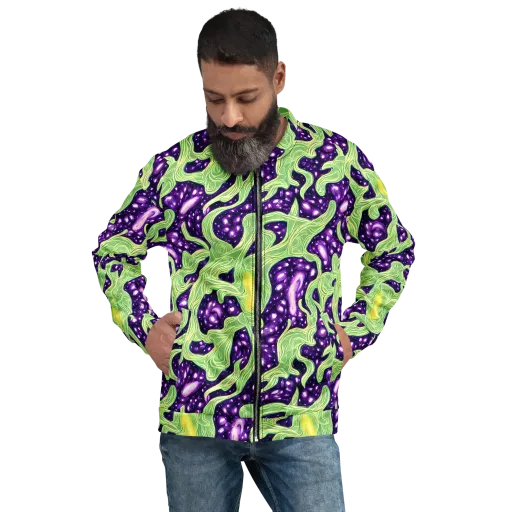 Amethyst Vine on a Bomber Jacket