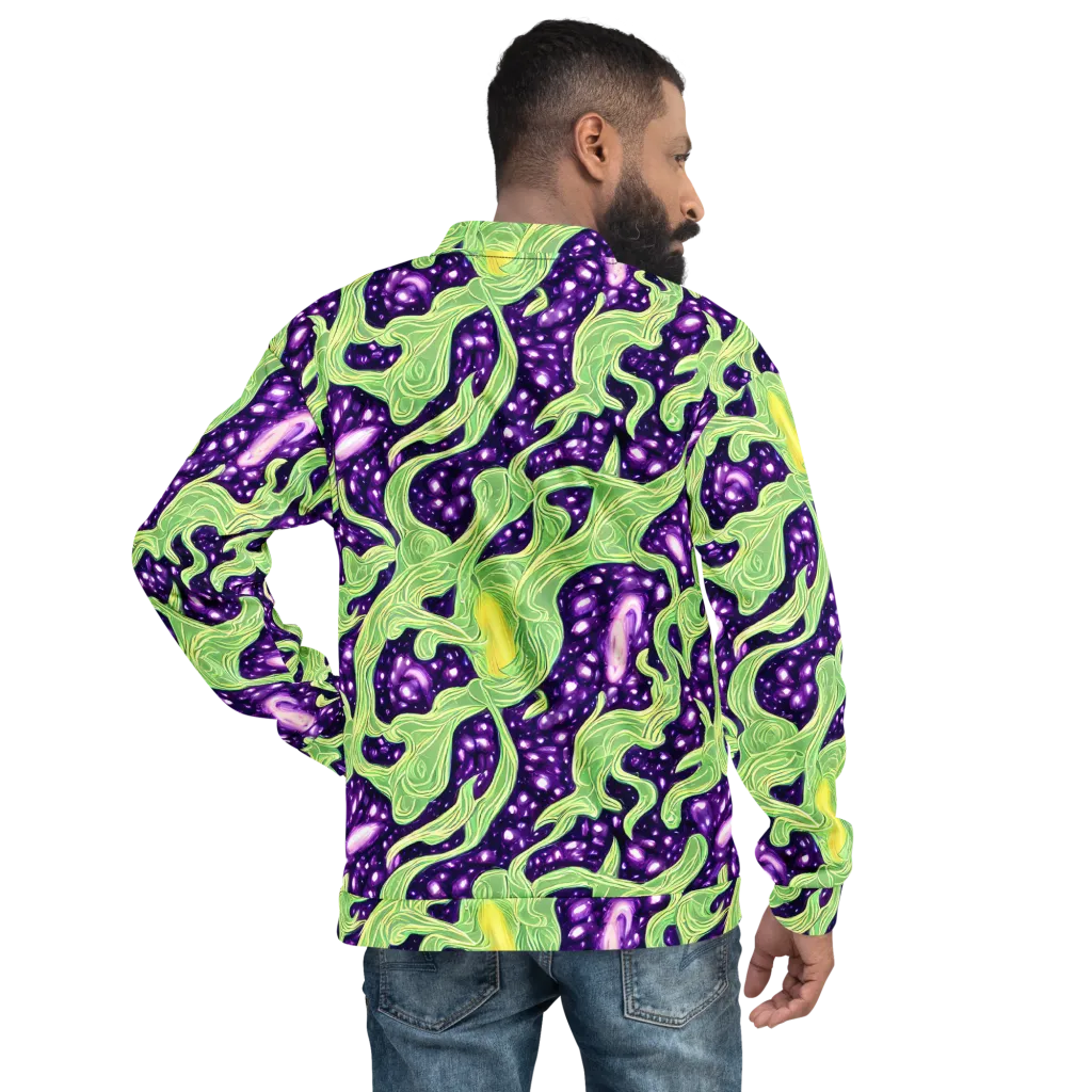 Amethyst Vine on Bomber Jacket — Back