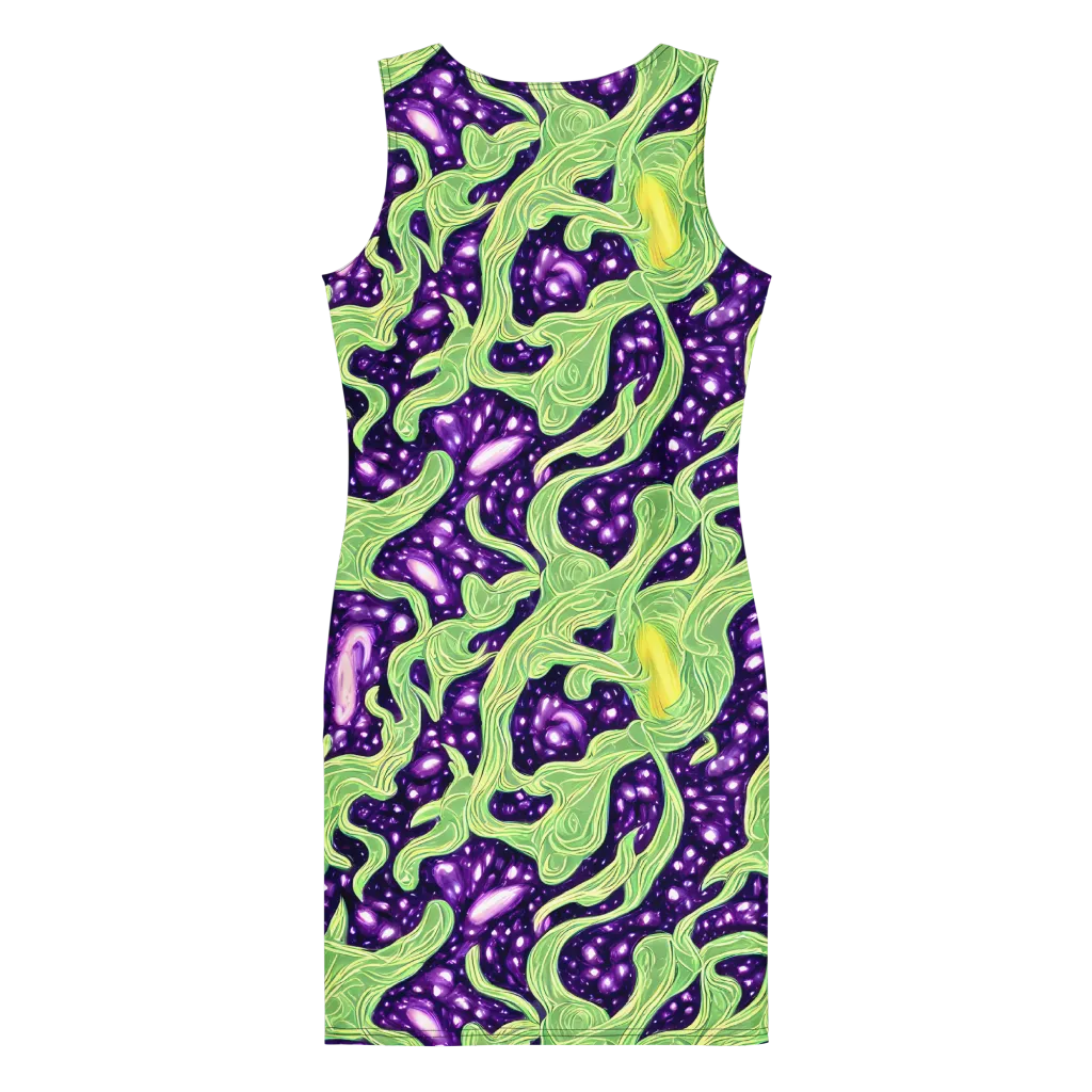 Amethyst Vine on Bodycon Dress — Back