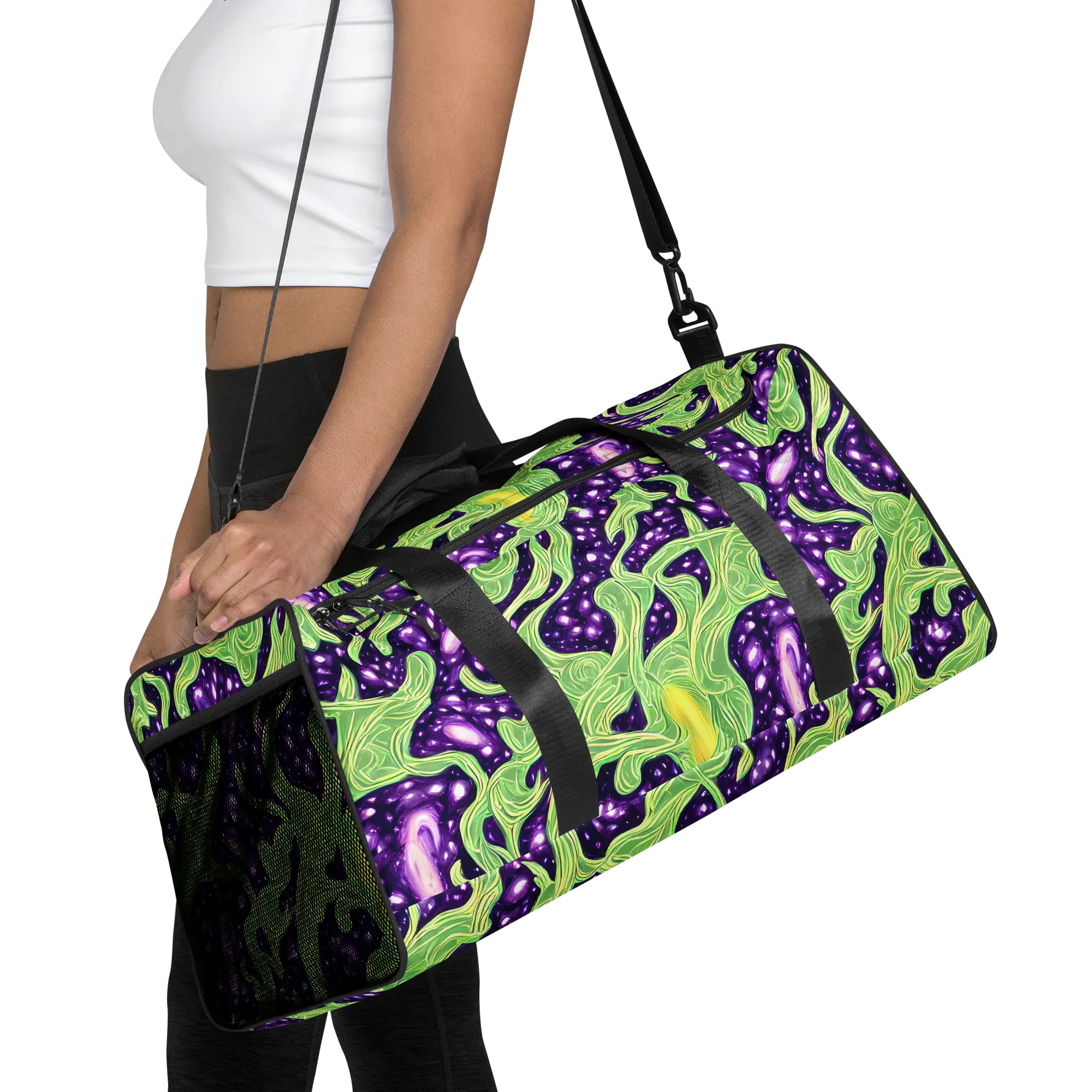 Amethyst Vine on Duffle Bag — Front