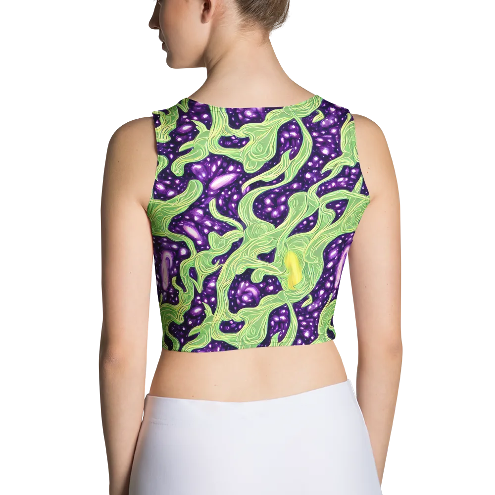 Amethyst Vine on Crop Top — Back