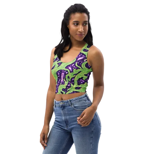 Amethyst Vine on a Crop Top