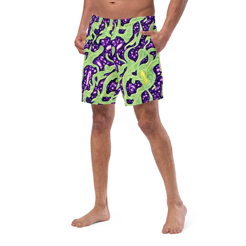 Amethyst Vine on Swim Trunks — Left Front