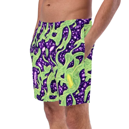 Amethyst Vine on a Swim Trunks