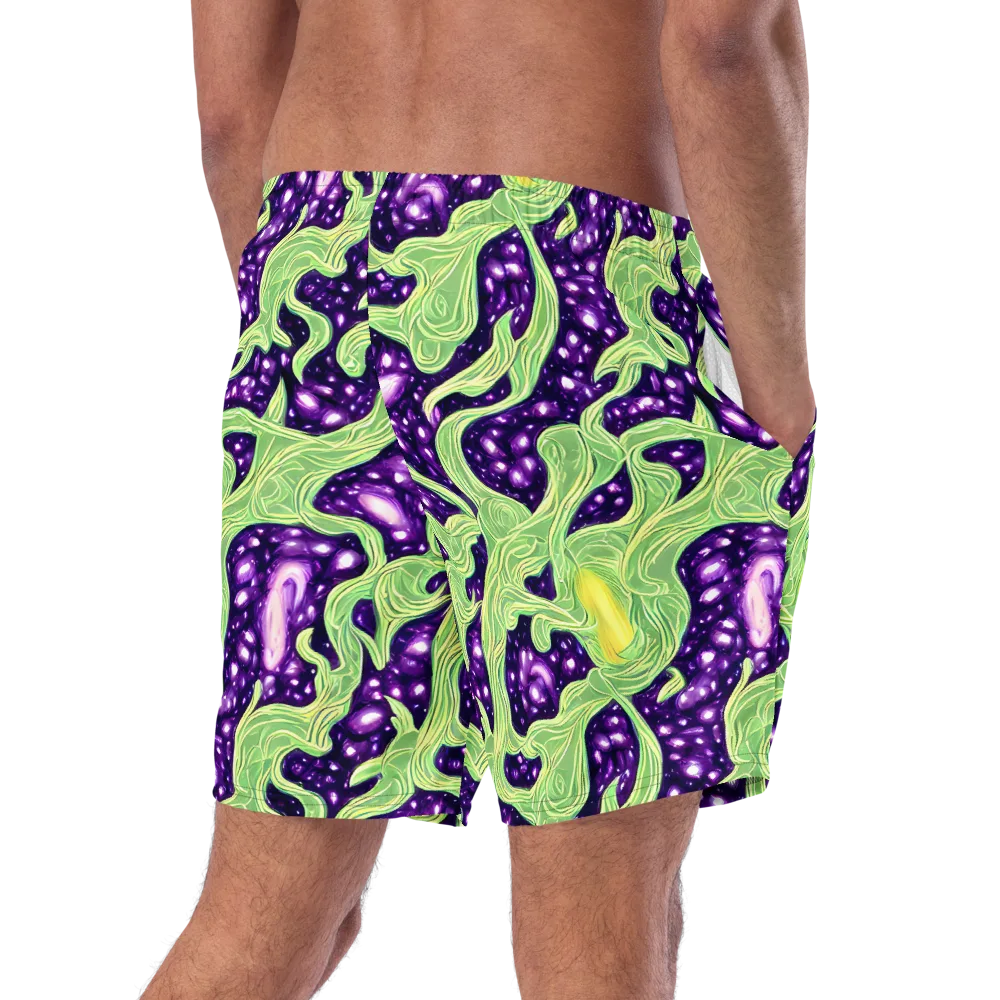 Amethyst Vine on Swim Trunks — Right Back
