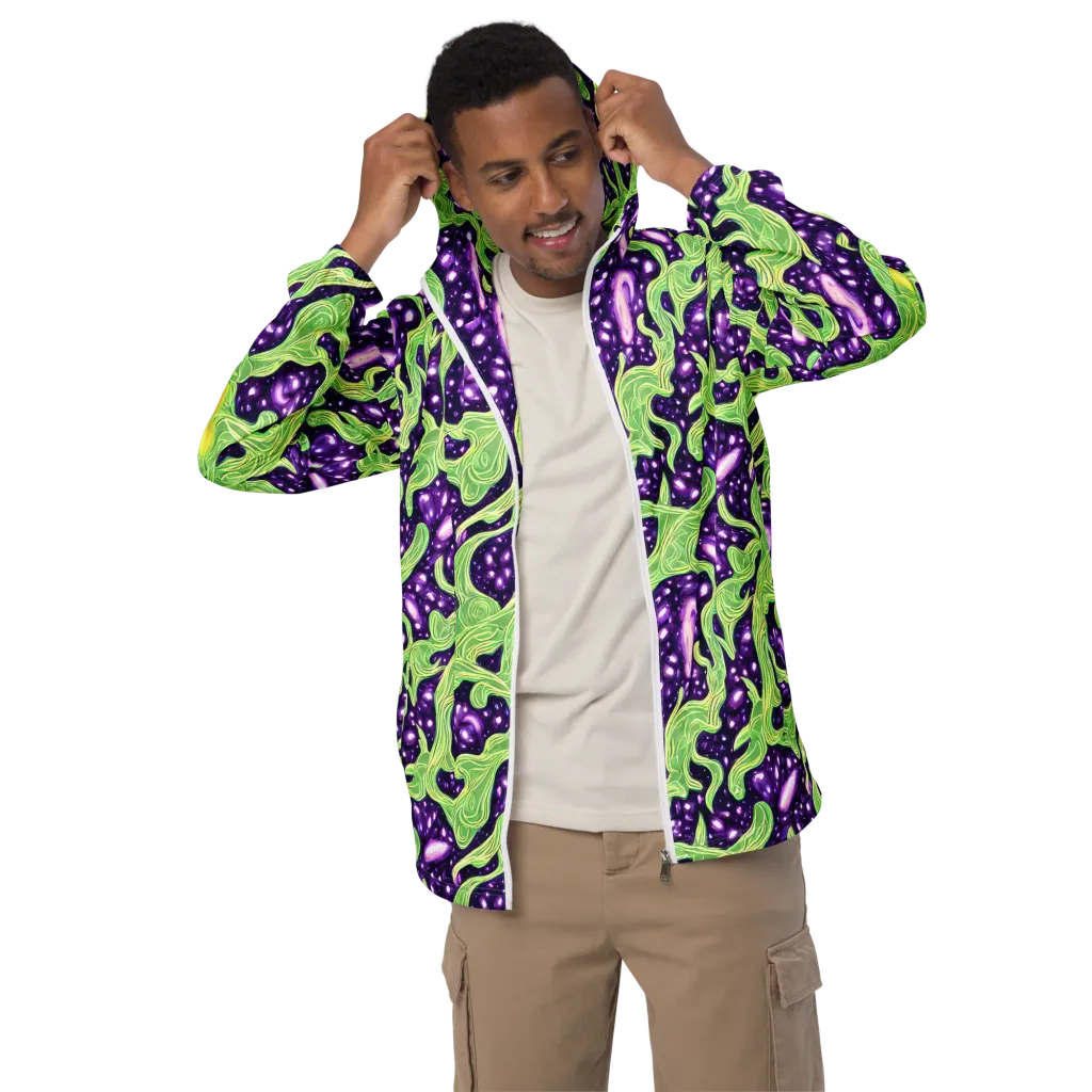 Amethyst Vine on Men's Windbreaker — Front