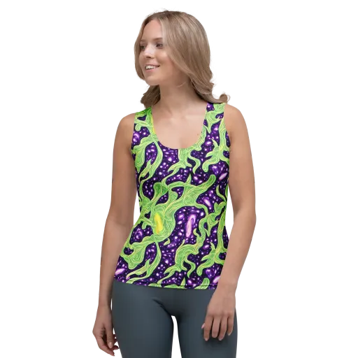 Amethyst Vine on a Women's Tank Top