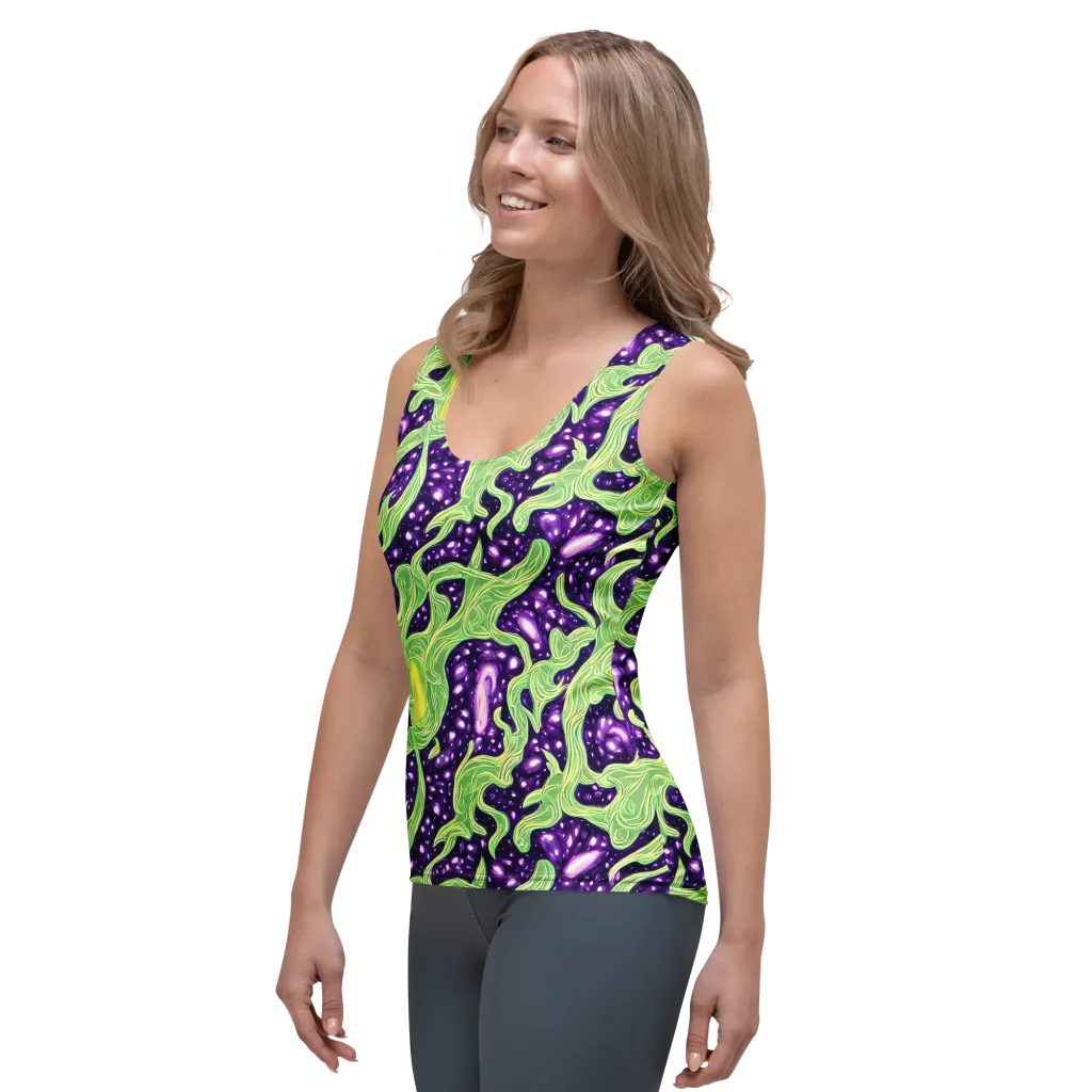 Amethyst Vine on Women's Tank Top — Left Front