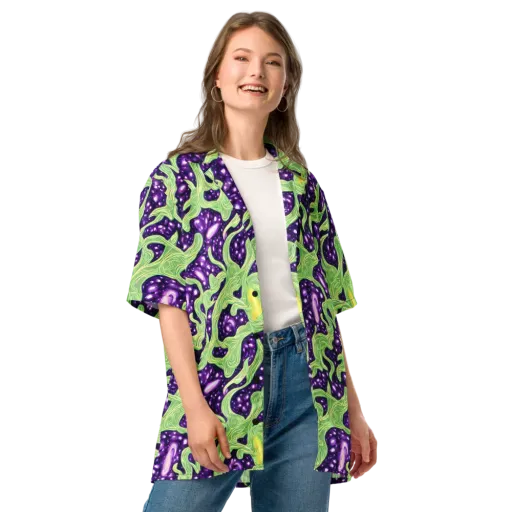 Amethyst Vine on a Button Shirt