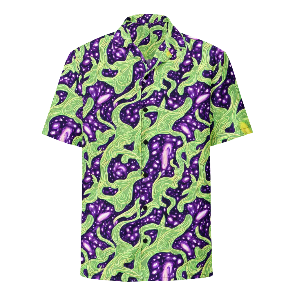 Amethyst Vine on Button Shirt — Front