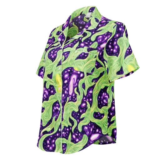 Amethyst Vine on a Women's Short Sleeve Pajama Top