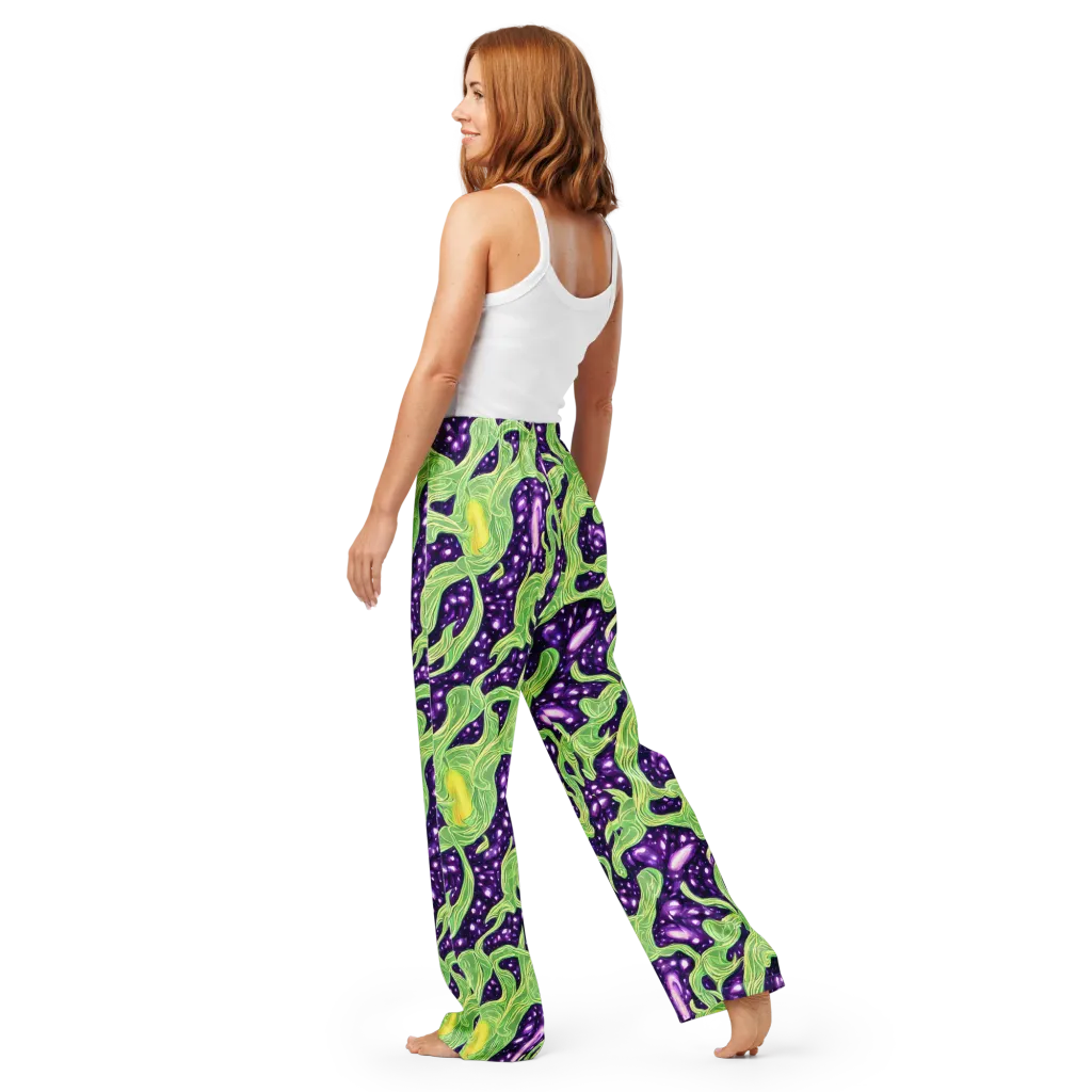 Amethyst Vine on Women's Pajama Pants — Back