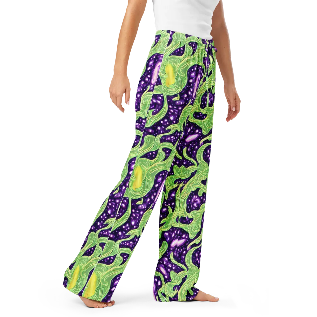 Amethyst Vine on Women's Pajama Pants — Right Front