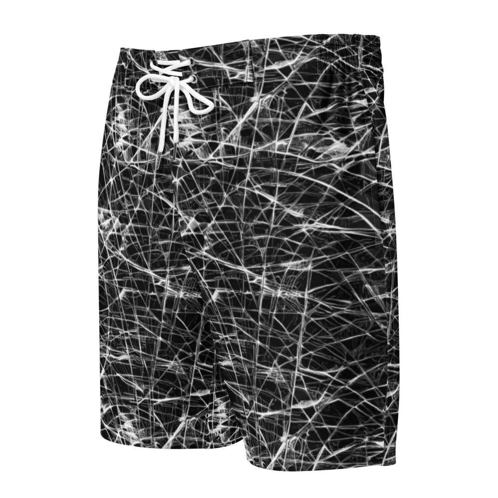 Whitewire Maze on Men's Board Shorts — Front