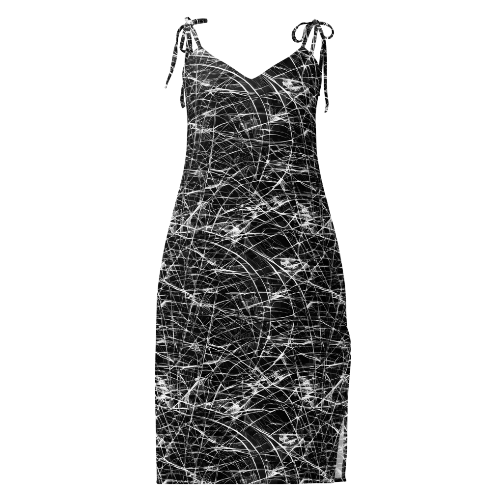 Whitewire Maze on Slip Dress — Front