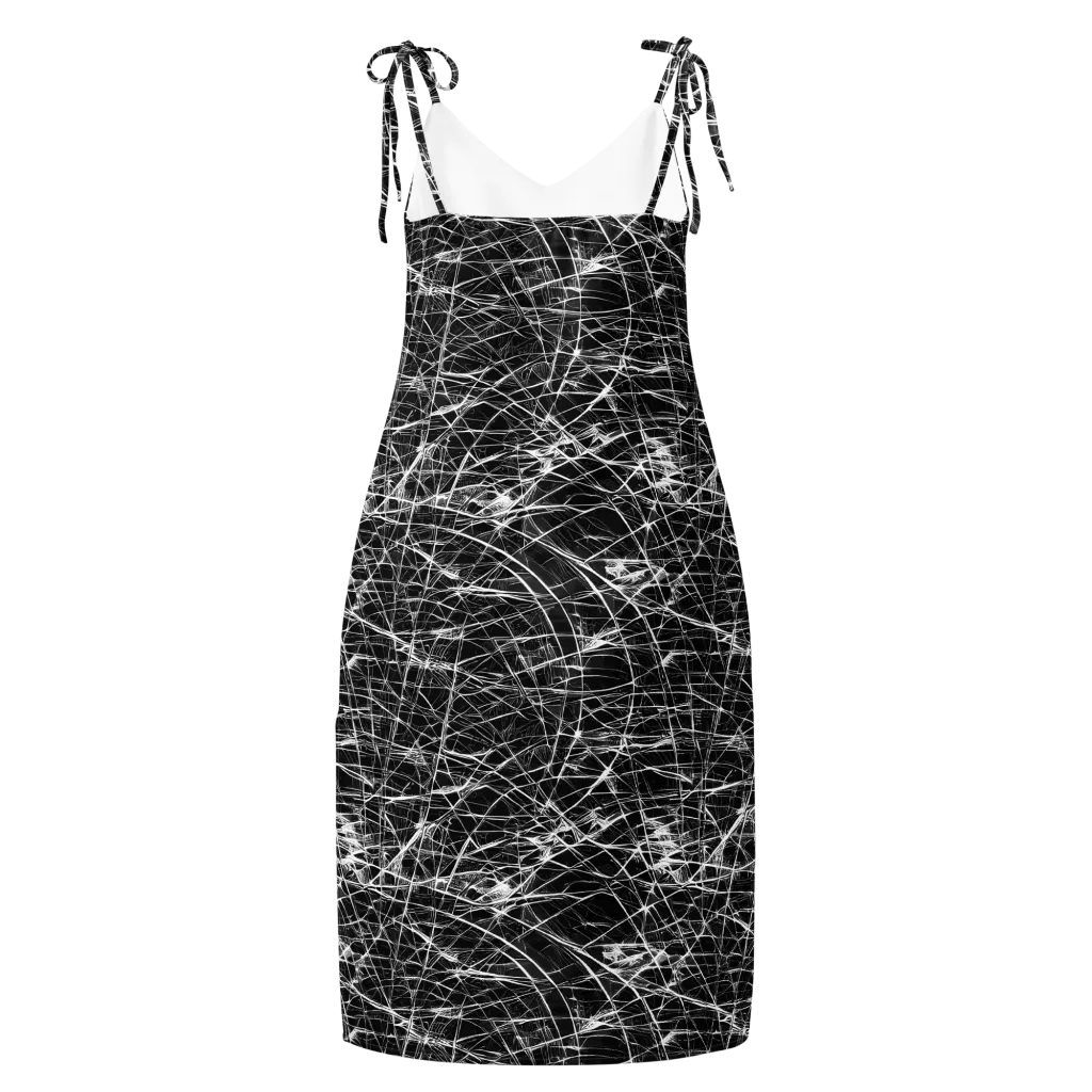 Whitewire Maze on Slip Dress — Back
