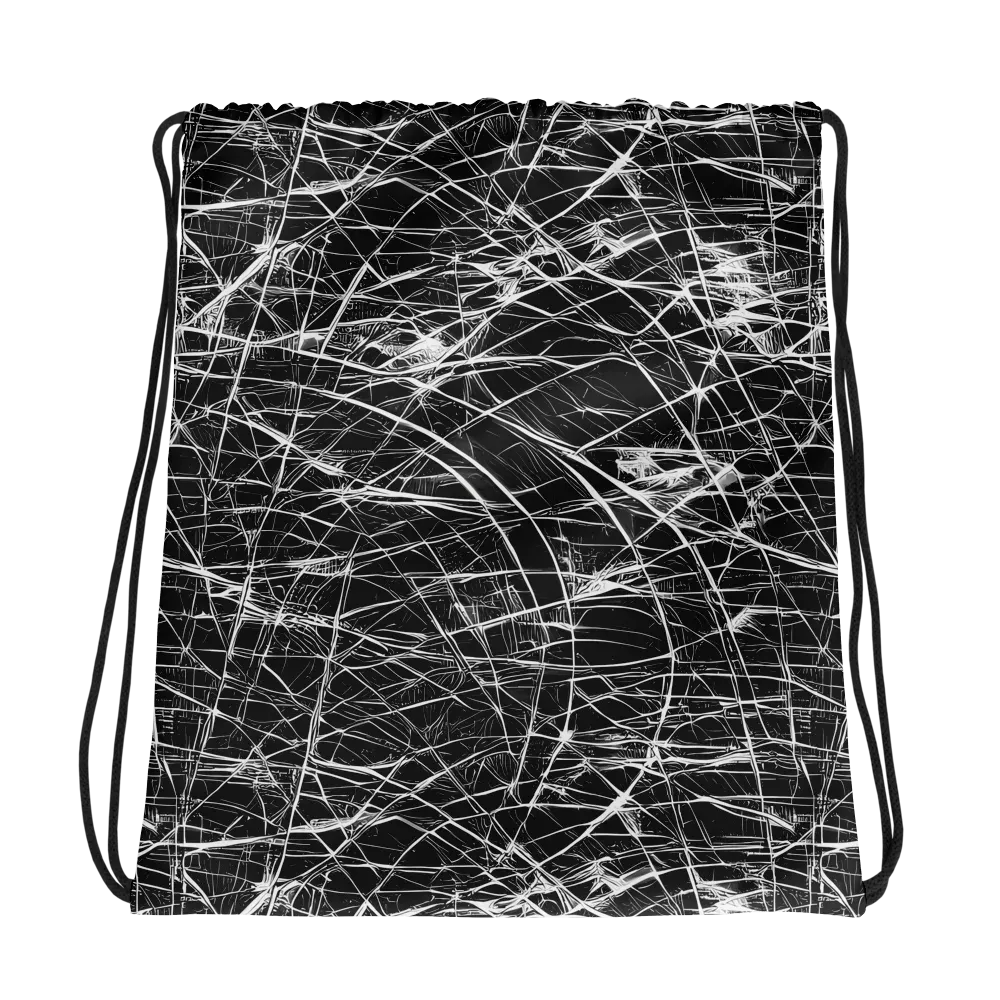 Whitewire Maze on Drawstring Bag — Photo