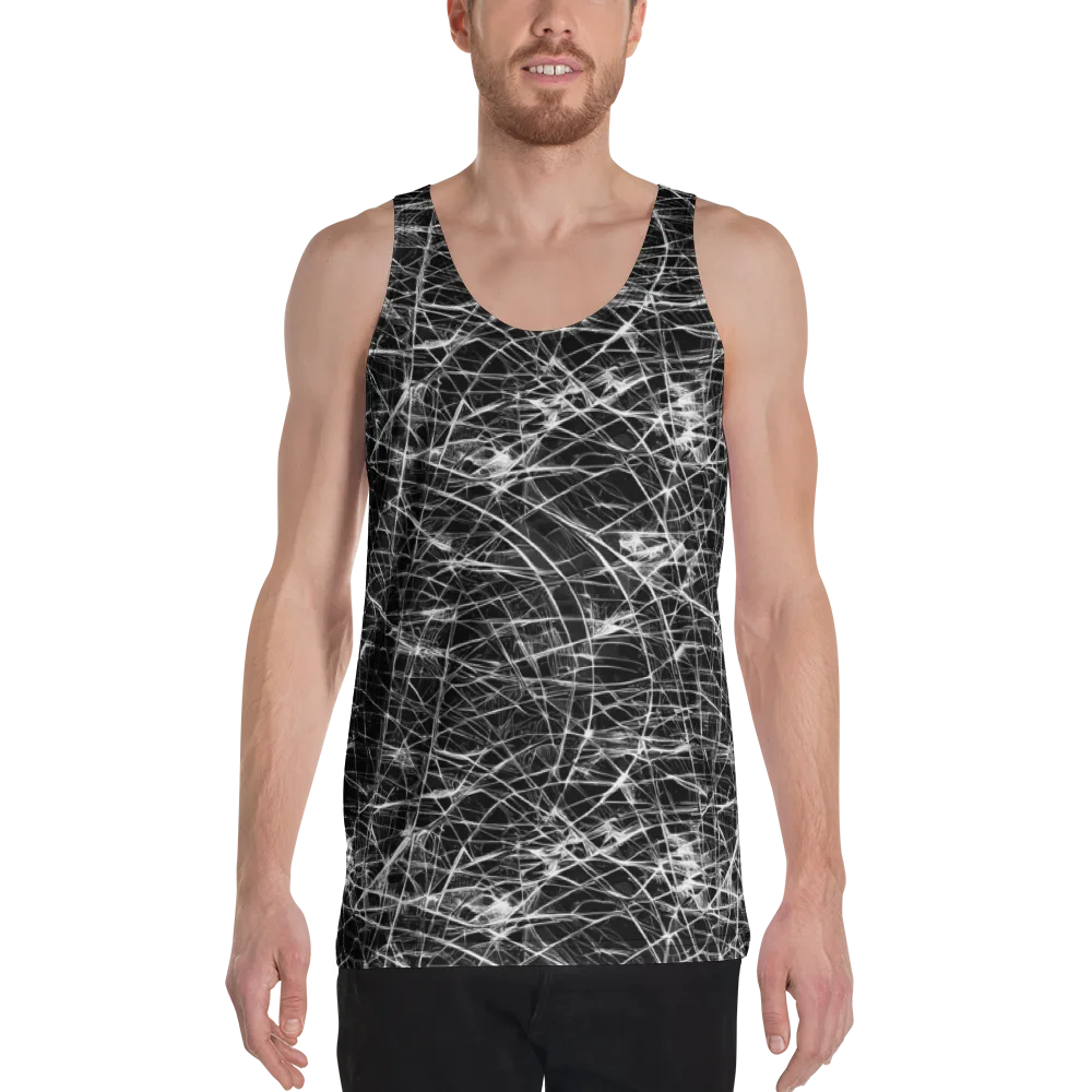 Whitewire Maze on Men's Tank Top — Front