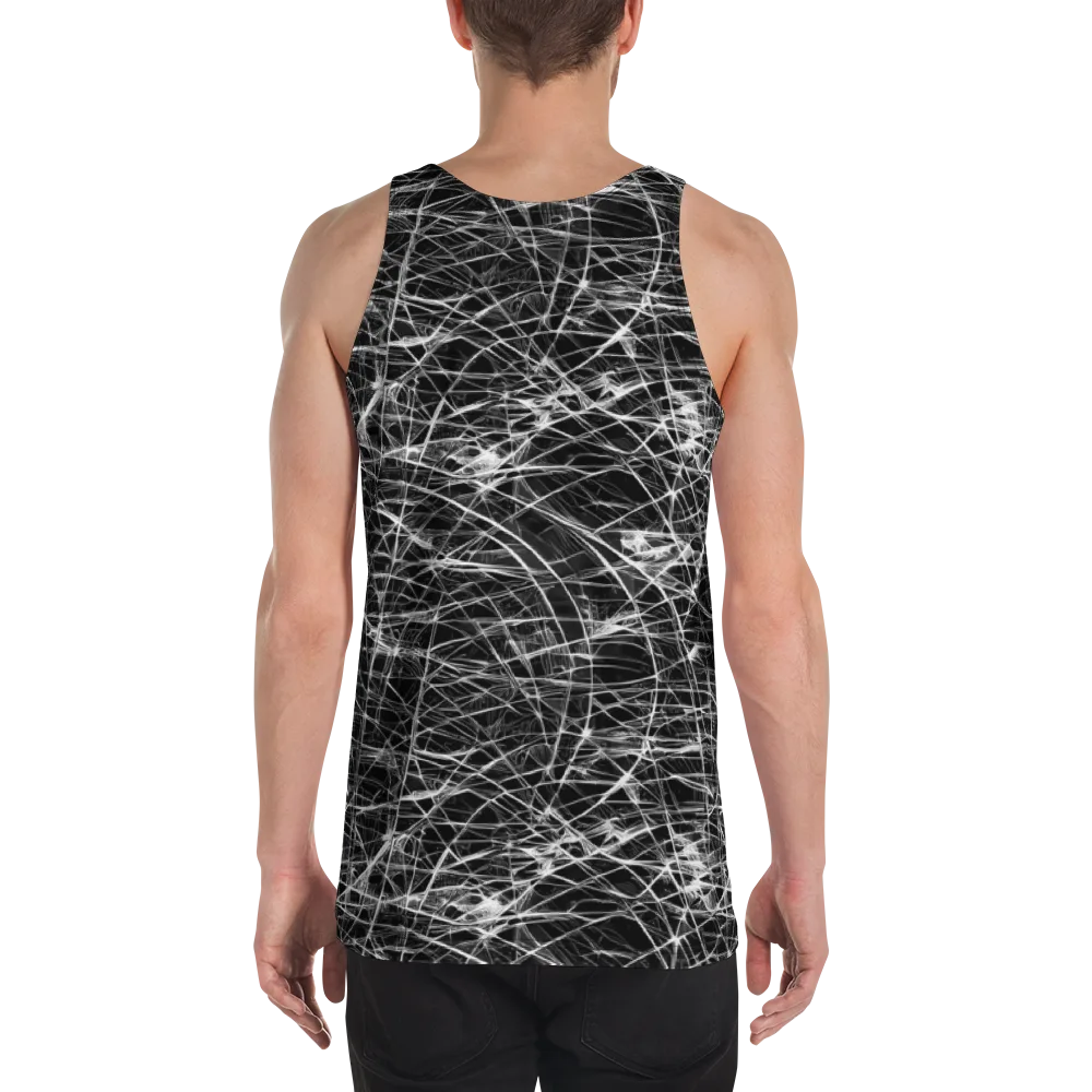 Whitewire Maze on Men's Tank Top — Back