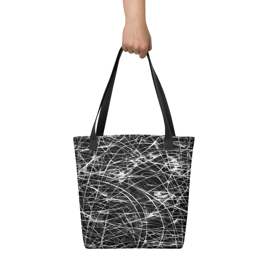 Whitewire Maze on Tote Bag — Front
