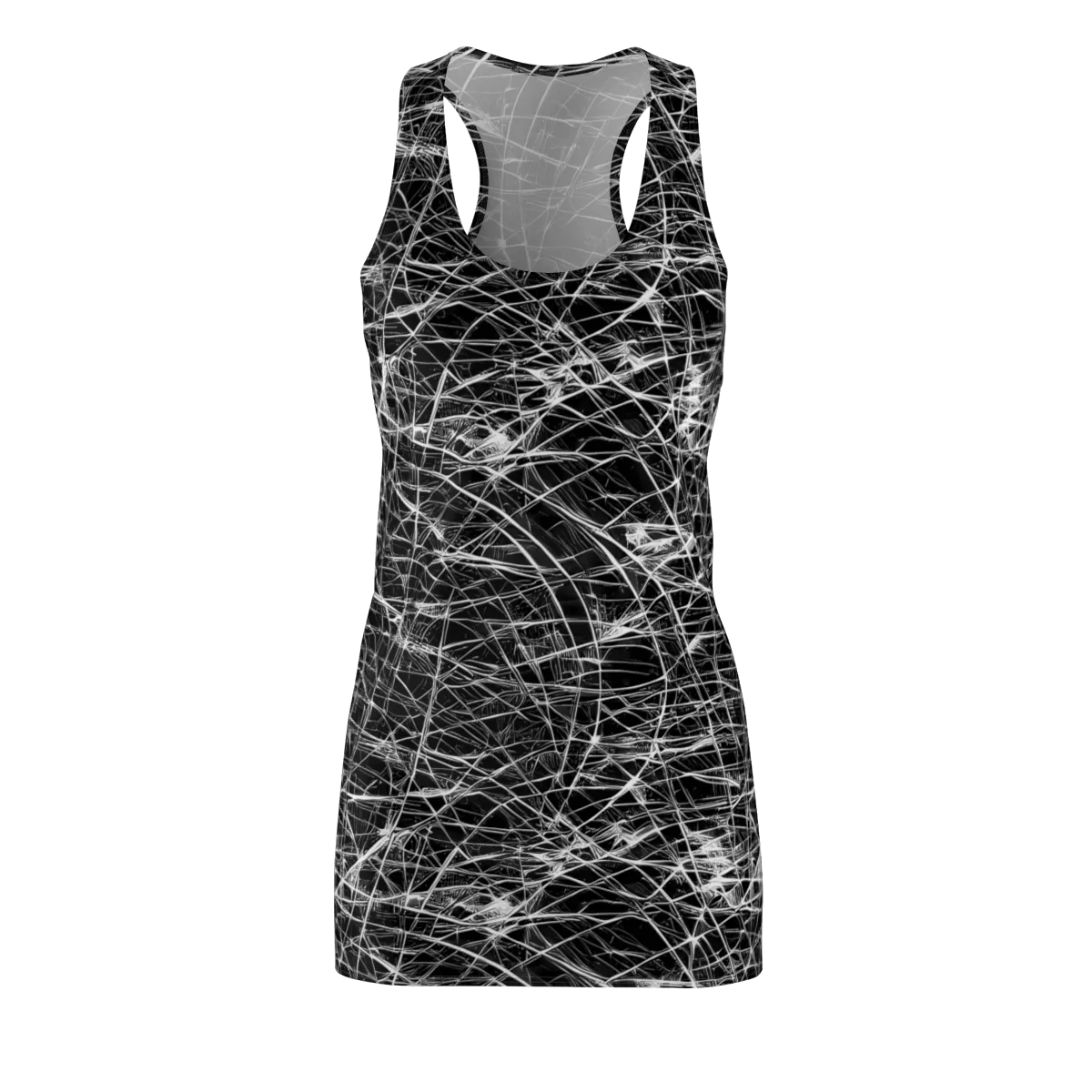 Whitewire Maze on Racerback Dress — Front