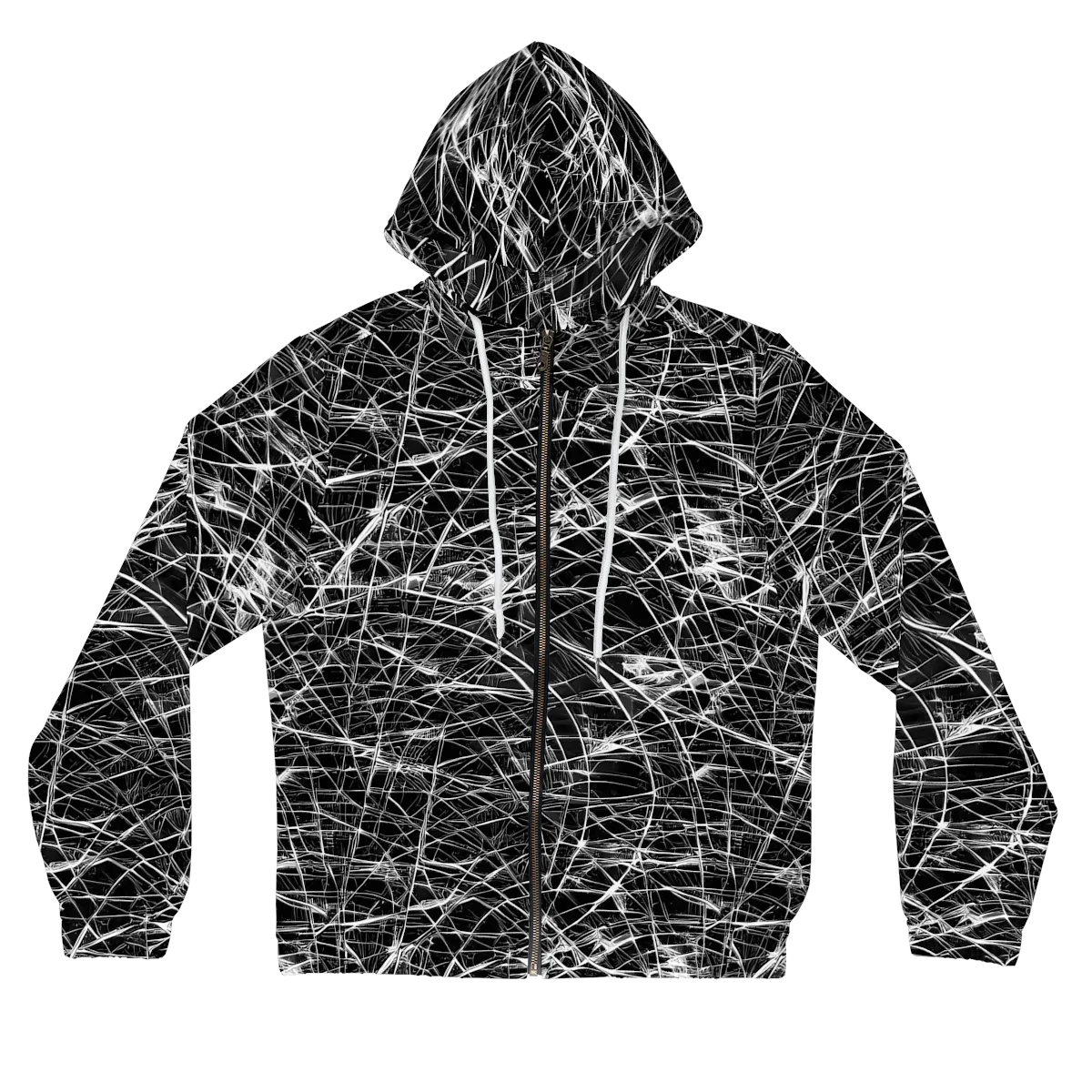 Whitewire Maze on Women's Full-Zip Hoodie — Front