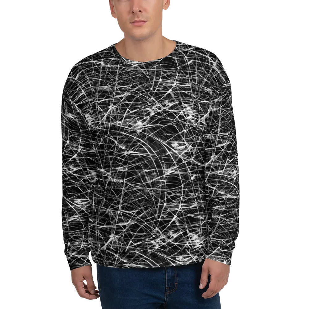 Whitewire Maze on Sweatshirt — Front