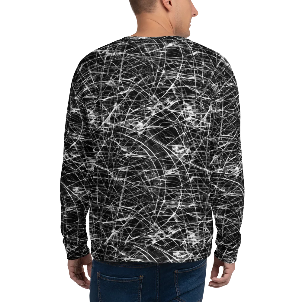 Whitewire Maze on Sweatshirt — Back