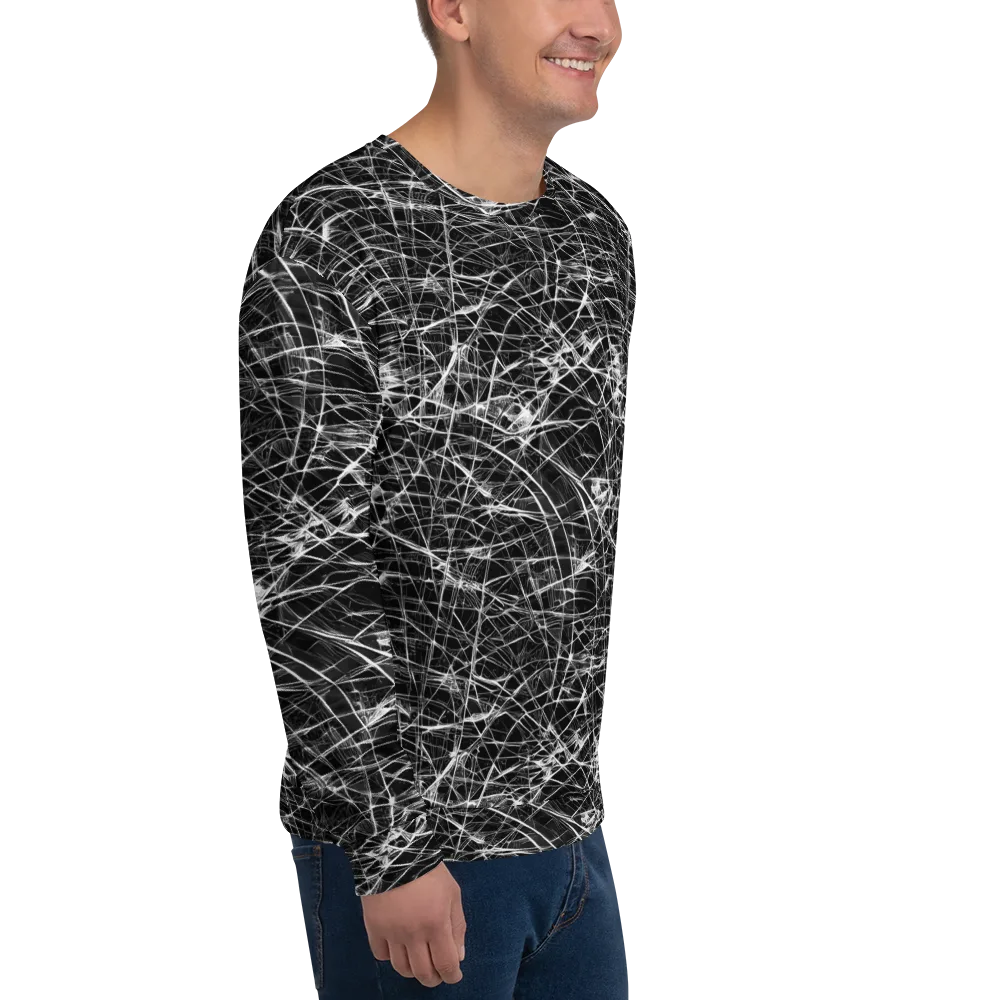Whitewire Maze on Sweatshirt — Right Front