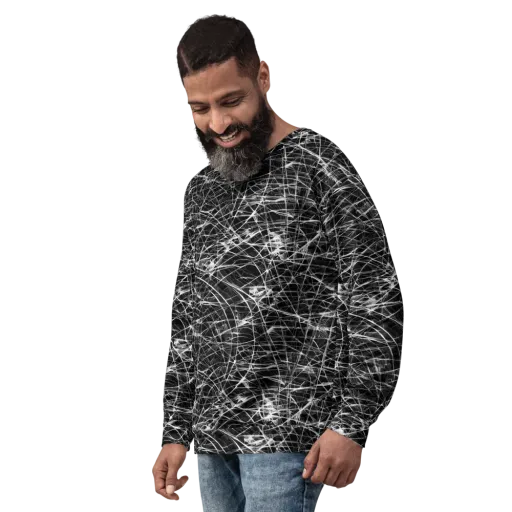 Whitewire Maze on a Sweatshirt
