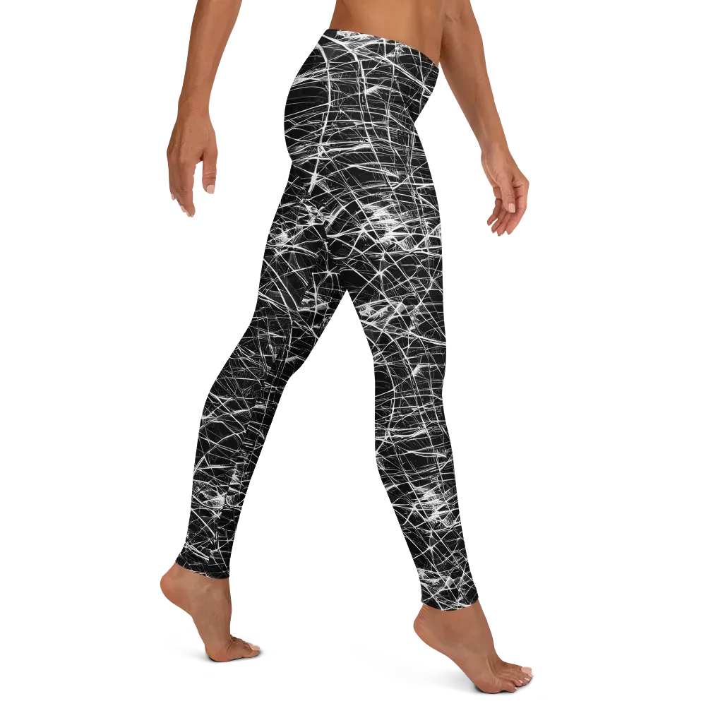 Whitewire Maze on Leggings — Right