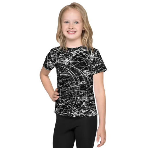 Whitewire Maze on a Kids Crew Neck T-Shirt