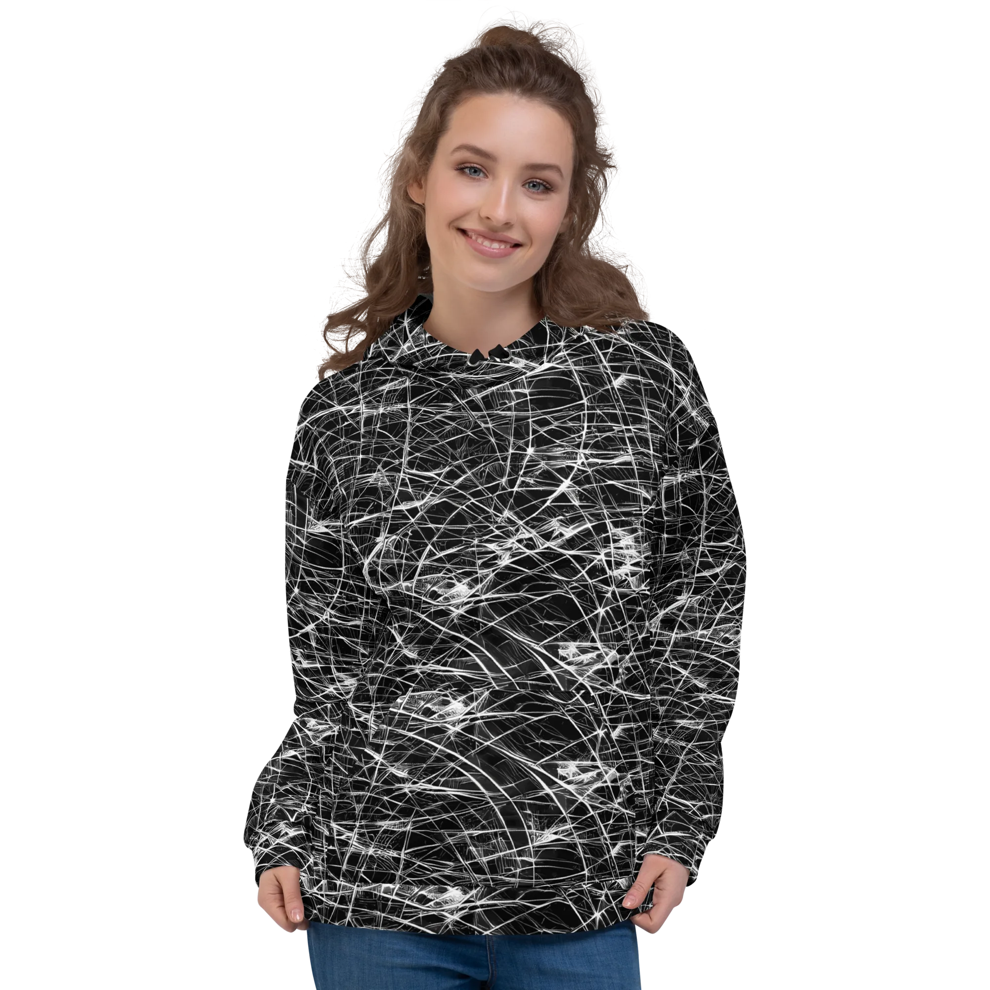 Whitewire Maze on Hoodie — Front