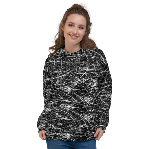 Whitewire Maze on a Hoodie