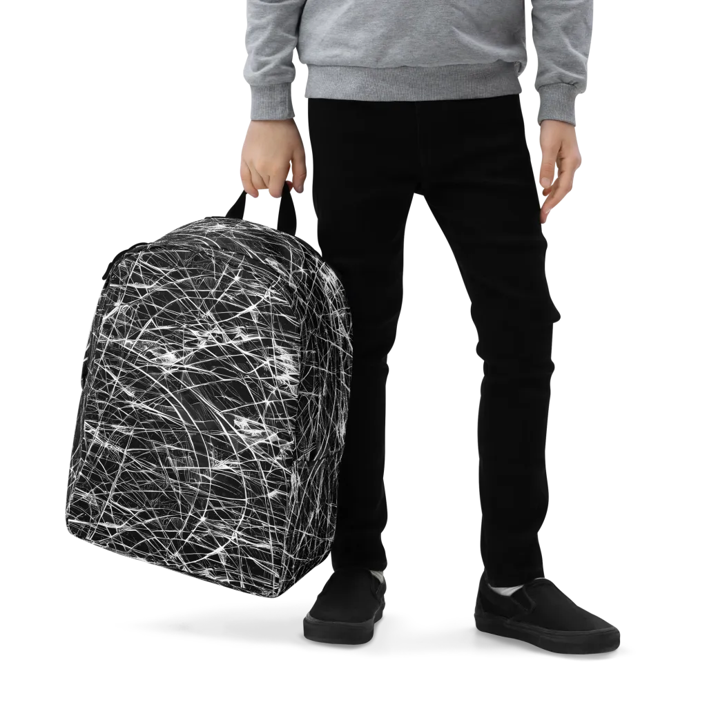 Whitewire Maze on Minimalist Backpack — Zoomed-in
