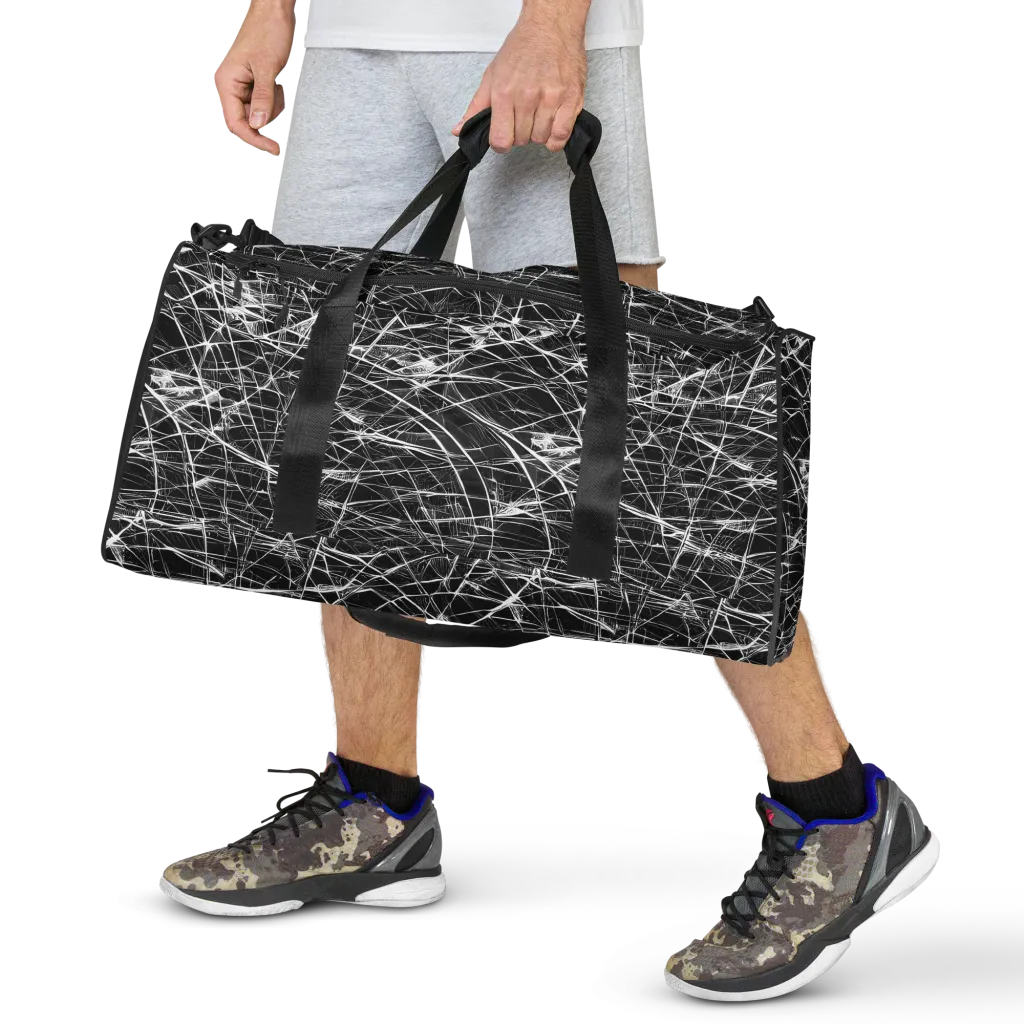 Whitewire Maze on Duffle Bag — Front