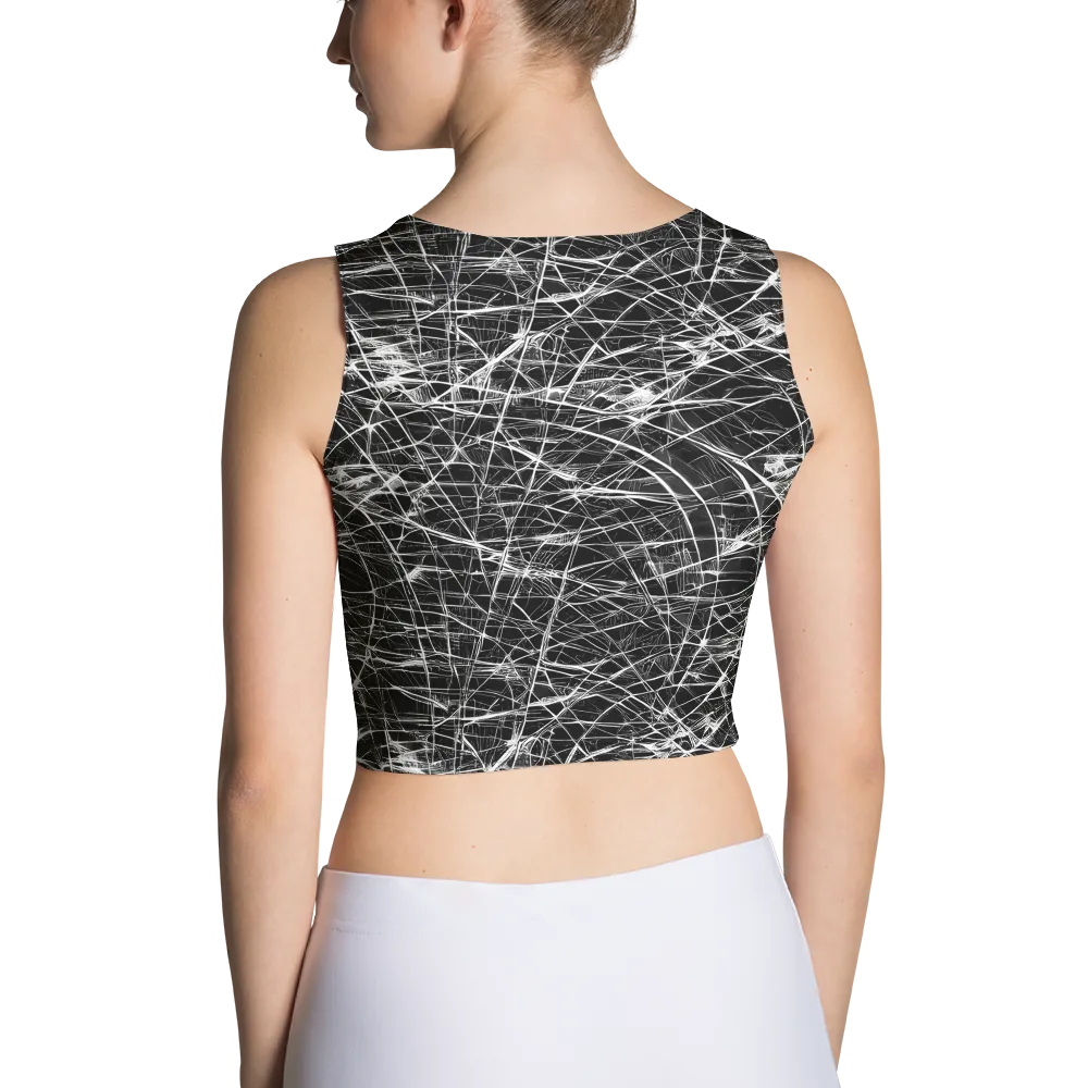 Whitewire Maze on Crop Top — Back